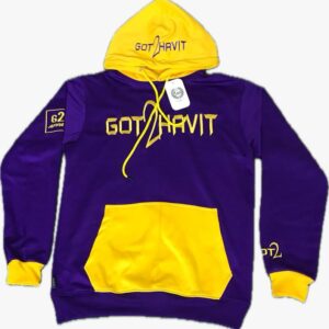 HOODIE 2 COLOR FRONT BACK LOGO