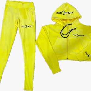 WOMENS VELOUR PANTS SET